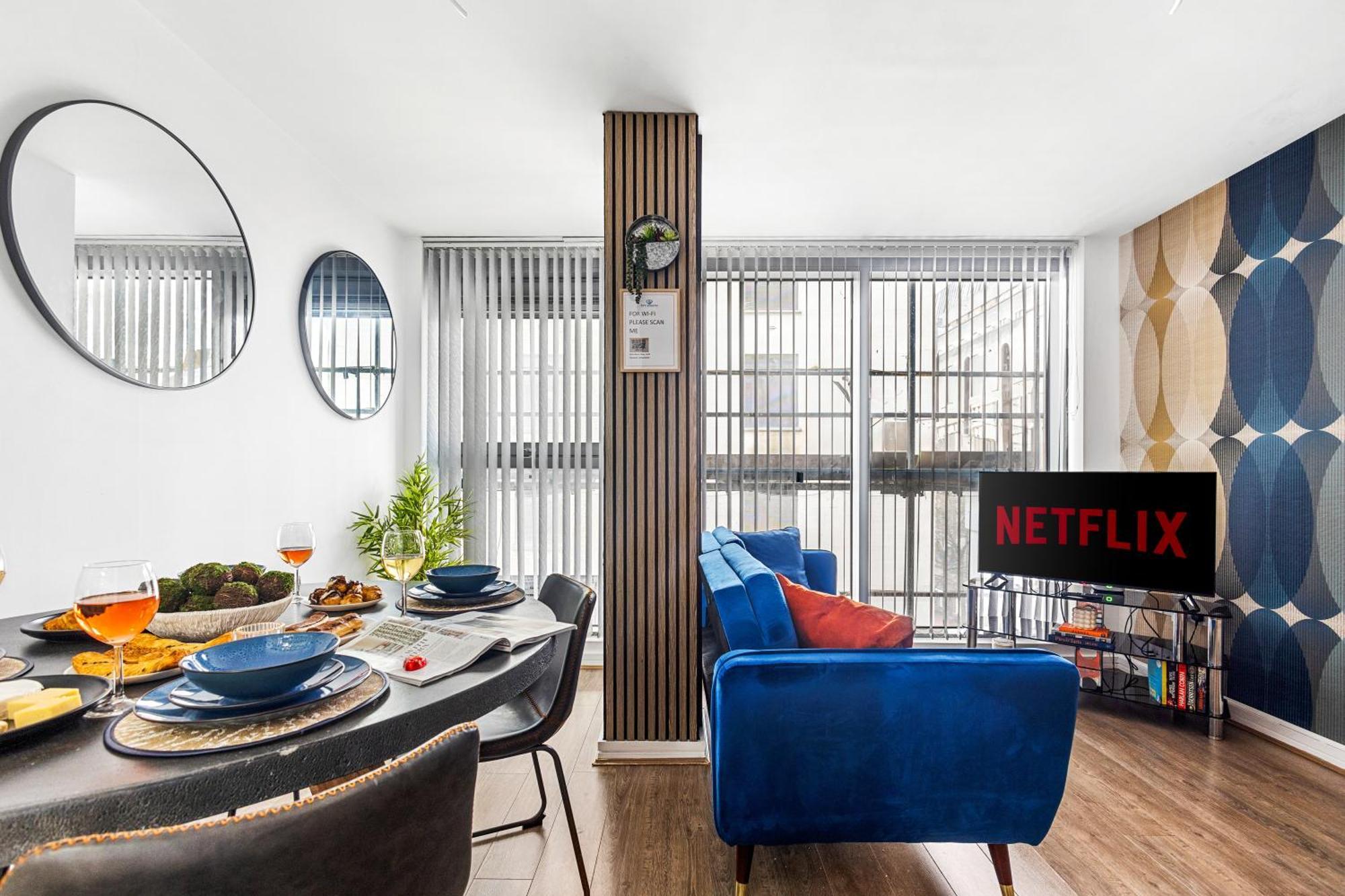 Bullring Lux Suite, New Street Free Netflix - Free Secure Parking- Sleeps 6 Birmingham Eksteriør billede