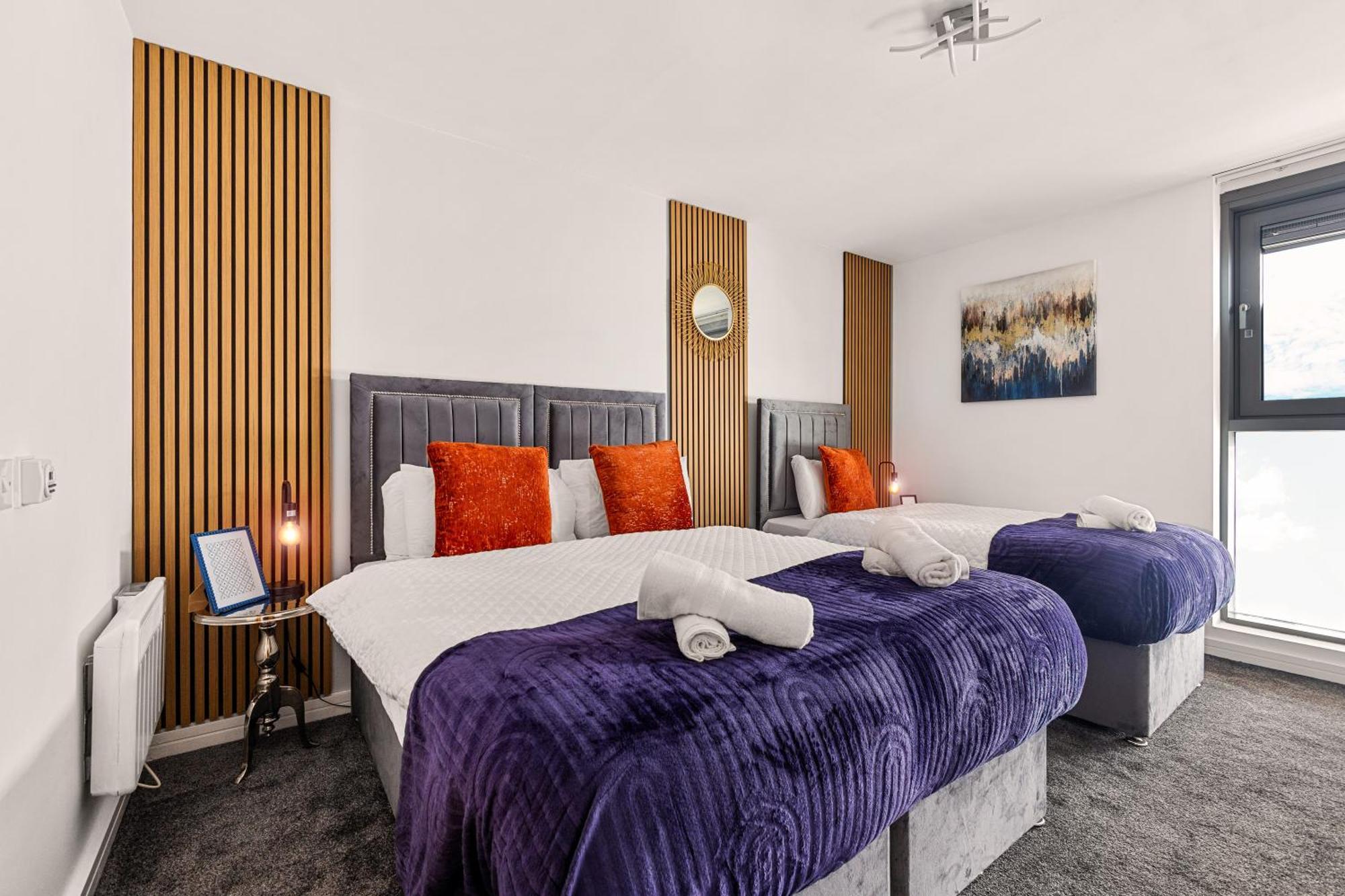 Bullring Lux Suite, New Street Free Netflix - Free Secure Parking- Sleeps 6 Birmingham Eksteriør billede